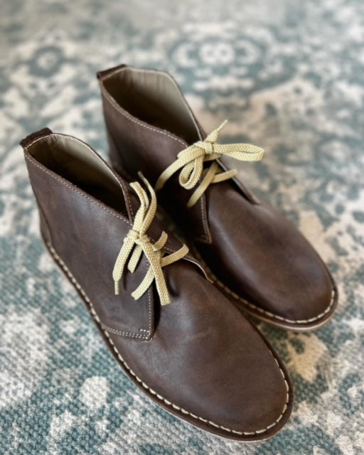 Mens High Cut Leather Vellie Choc