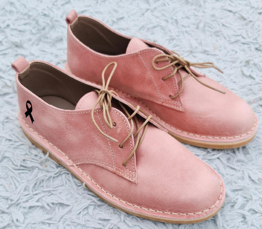 Women Low Cut 100% Leather Vellie Pink