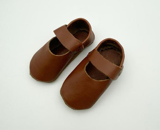 Plain Mary-Jane Soft Sole - Tan
