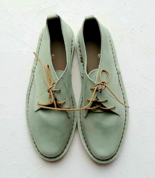 Women Low Cut 100% Leather Vellie Sage